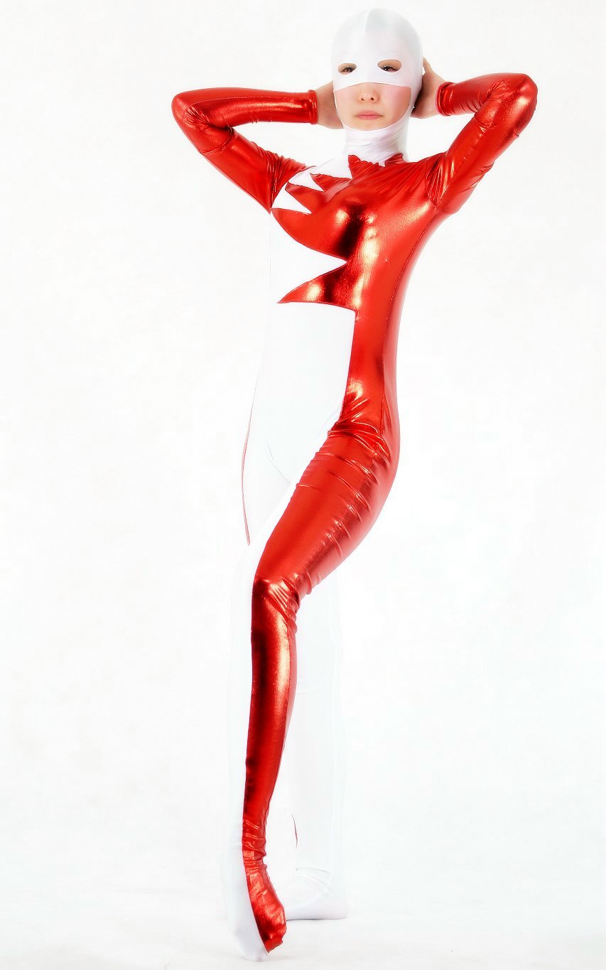 Red White Sexy Halloween Costumes For Women Zentai